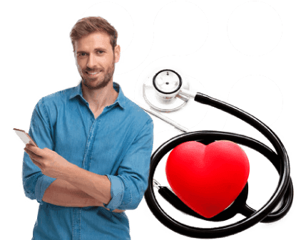 Homme qui cherche une mutuelle santé